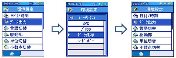 SJ用簡易通信プログラムで「データの保存・呼出」の手順を知りたい